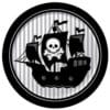Pirate Parrty Foil Plates 9&Quot; 8Ct