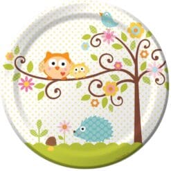 Happi Tree Plates Paper 9" 8CT