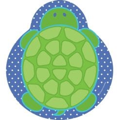 Mr Turtle Plates Shape 9" 8CT