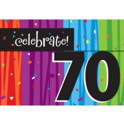 Milestone Celebration Invites 70yo 8CT