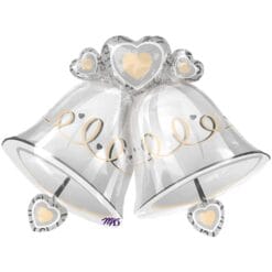 35" SHP Wedding Bells Jumbo Foil BLN