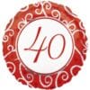 18" RND 40th Anniversary 2SD Foil BLN
