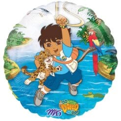 18" RND Go Diego Go Foil Balloon
