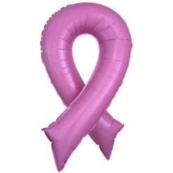 36" Pink Ribbon Shape Foil