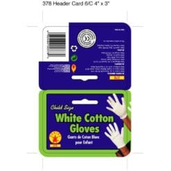 Gloves Cotton White Child