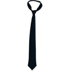 Tie, Gangster Long Black