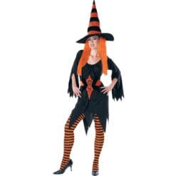 Tights Orange/Black Striped