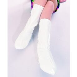 Go-Go Boot Tops White Child Size