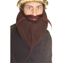 Beard & Moustache 8" Brown