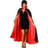 Cape 60&Quot; Black/Red Reversible Satin