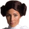 Princess Leia Wig, Brown Adult 1 Princess Leia Wig, Brown Adult