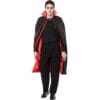 Cape 48" Red/Black w/Collar Lined Satin