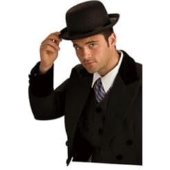 Black Adult Derby Hat