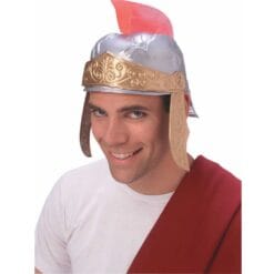 Roman Helmet Silver & Gold Plastic