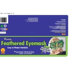 Feather Mask On Stick Assorted