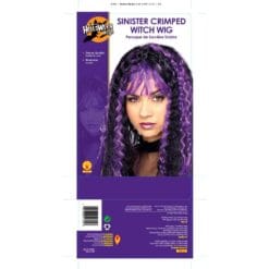 Sinister Crimp Wig Black/Purple