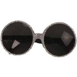 Silver Glitter Round Nvlty Eyeglasses