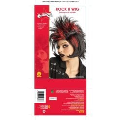 Rock It Wig Black/Red