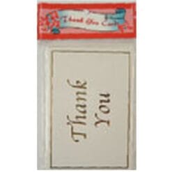 Gold Thank You Cards 8CT