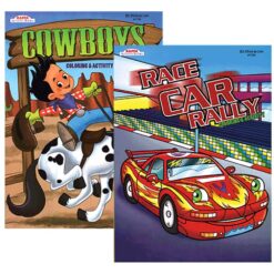 Race Cars or Cowboys Astd Coloring Books, Ea