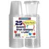 Gelatin Shot Cups w/Lids Clear 1.25oz 25CT 1 Gelatin Shot Cups W/Lids Clear 1.25Oz 25Ct