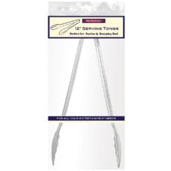 Tongs Clear 12"