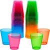 Neon Shot Glasses Plastic Astd 2oz 40CT