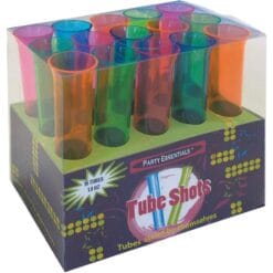 Tube Shots, 1.5Oz Astd Neon 15Ct