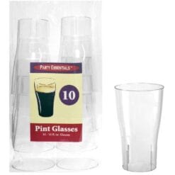Pint Glasses Clear 16oz 10CT