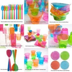 Neon Party Cups Soft Plastic Astd Colors 16oz 20CT 11 Neon Party Cups Soft Plastic Astd Colors 16Oz 20Ct