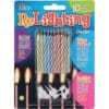 Relighting Magic Striped Assorted Color Candles 10CT 1 Relighting Magic Striped Assorted Color Candles 10Ct
