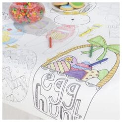 Easter Kid's Coloring Paper Table Cover