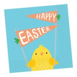 Hello Bunny Easter Napkins Beverage 16CT