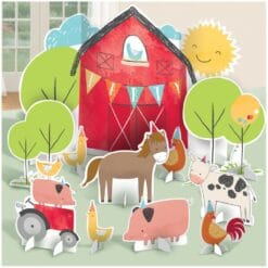Barnyard Birthday Table Decorations