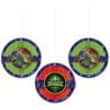 Rise Of The Teenage Mutant Ninja Turtles Honeycomb Hanging Decor 3Pcs
