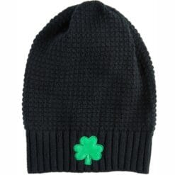 Black Beanie w/Shamrock