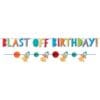 Blast off Birthday Banner Kit 1 Blast Off Birthday Banner Kit