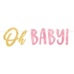Oh Baby Girl Letter Banner