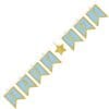 Baby Boy Blue W/Gold Accents Clothespin Letter Banner