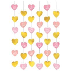 It's A Girl String Decoration Pink/Gold