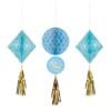 Boy Honeycomb Decoration Blue