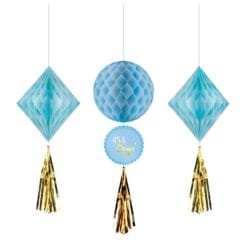 Boy Honeycomb Decoration Blue
