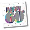 Heres To 60 Napkins Beverage 16Ct