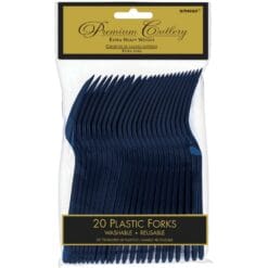True Navy Premium Forks 20CT