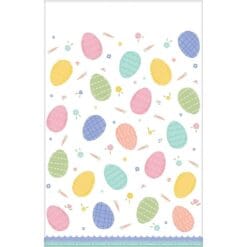 Pretty Pastels Easter Table Cover Plastic 54" x 102"