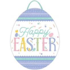 Pretty Pastel Happy Easter MDF Sign
