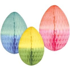 Easter Honeycomb Decorations 3pcs