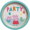 Peppa Pig Confetti Party Plates 9&Quot; 8Ct