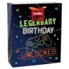 Gamer Boy Birthday Large Gift Bag w/Hang Tag 1 Gamer Boy Birthday Large Gift Bag W/Hang Tag