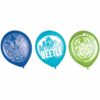 12&Quot; Astd Blue Beetle Latex Balloons 6Ct